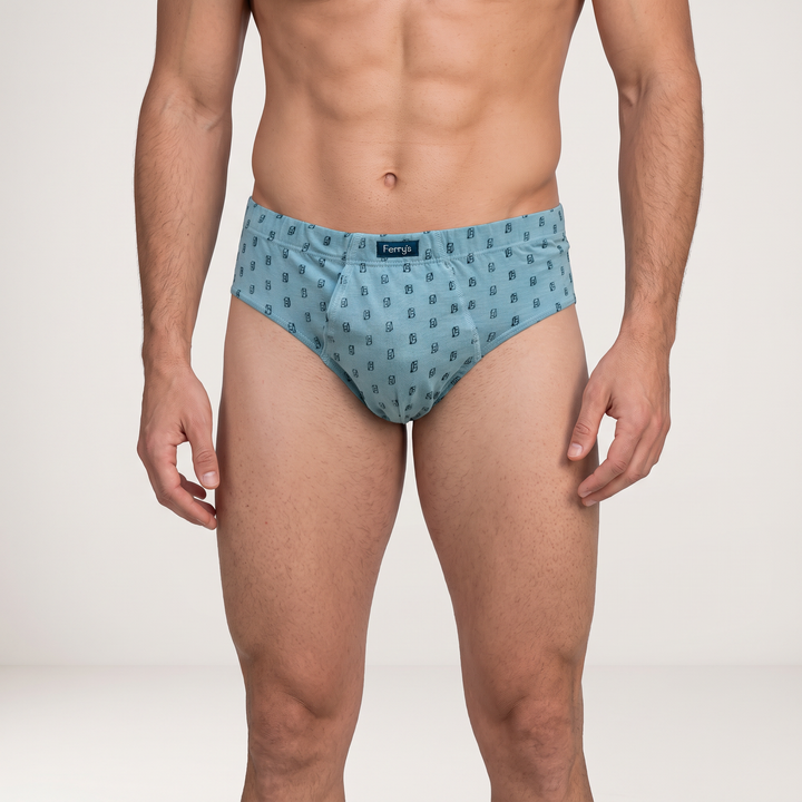 5429 SLIP ABIERTO HOMBRE 95% ALGODÓN BORDADO KUBE