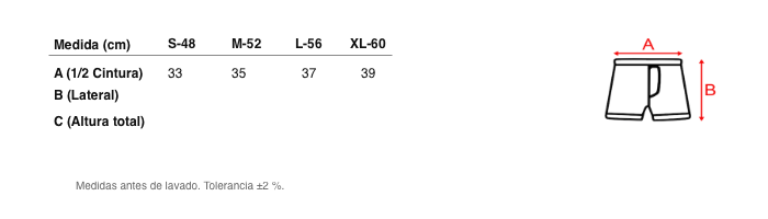Medidas reales de 5435 BÓXER CERRADO JACQUARD HILO DE ESCOCIA