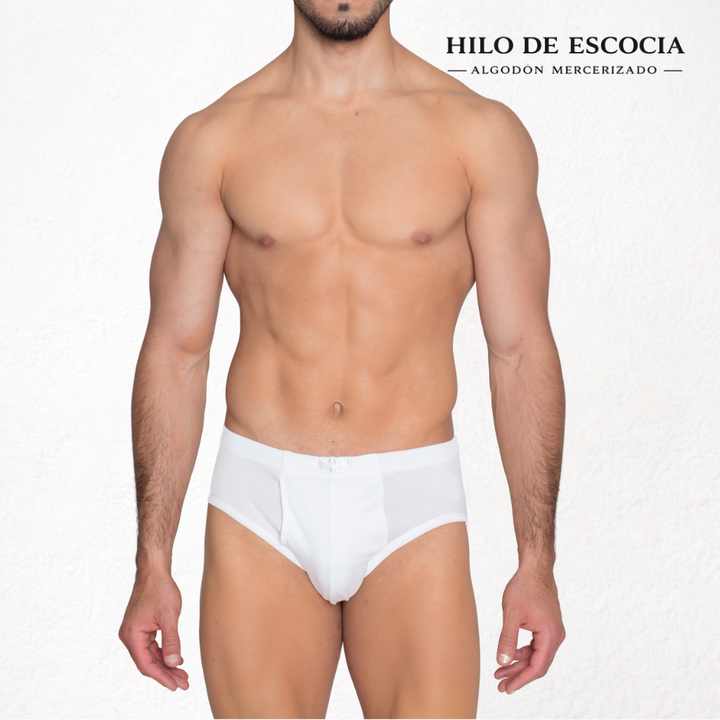 5477 SLIP ABIERTO HILO DE ESCOCIA. CALIDAD PREMIUM. CINTURA GOMA INTERIOR