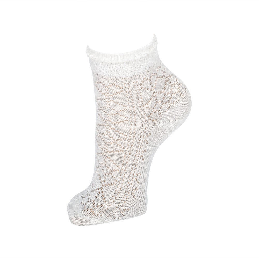 4038 CALCETÍN ROMBOS HILO DE ESCOCIA 403-Beige