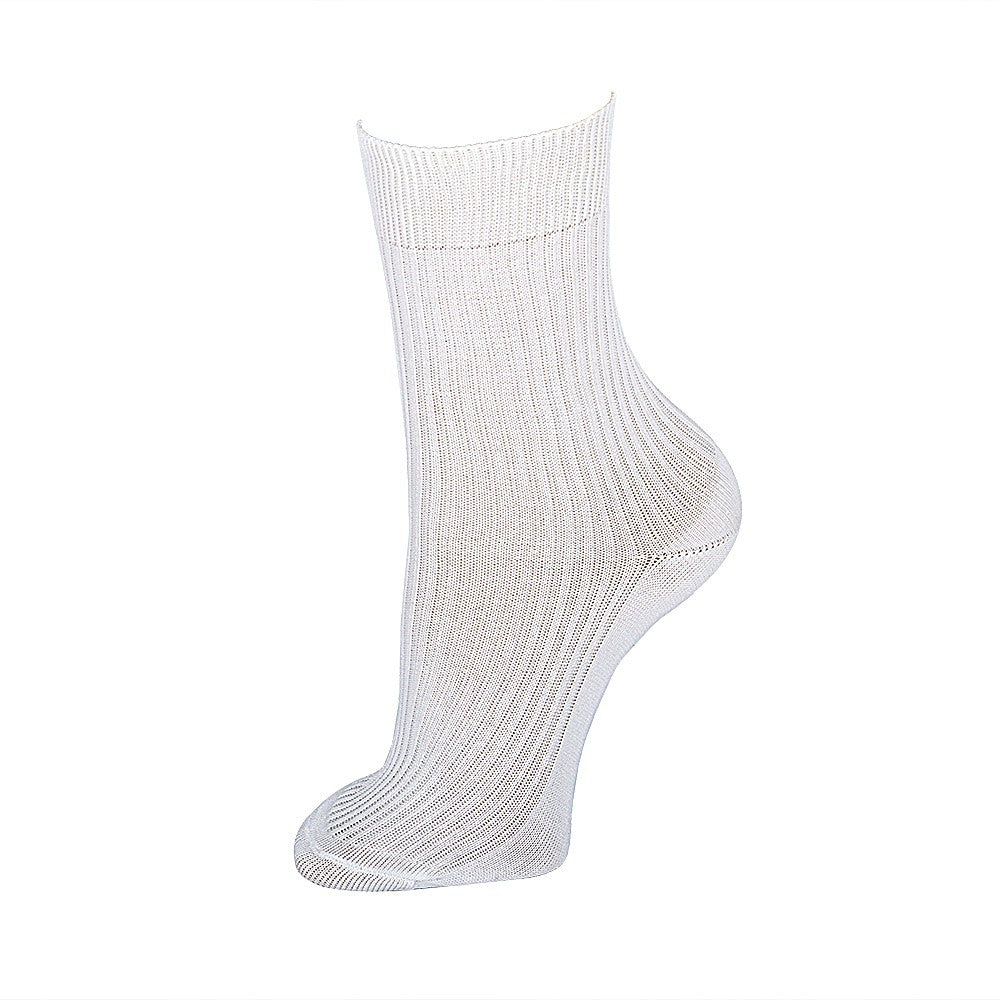 4111 CALCETÍN CANALÉ HILO DE ESCOCIA 000-Blanco