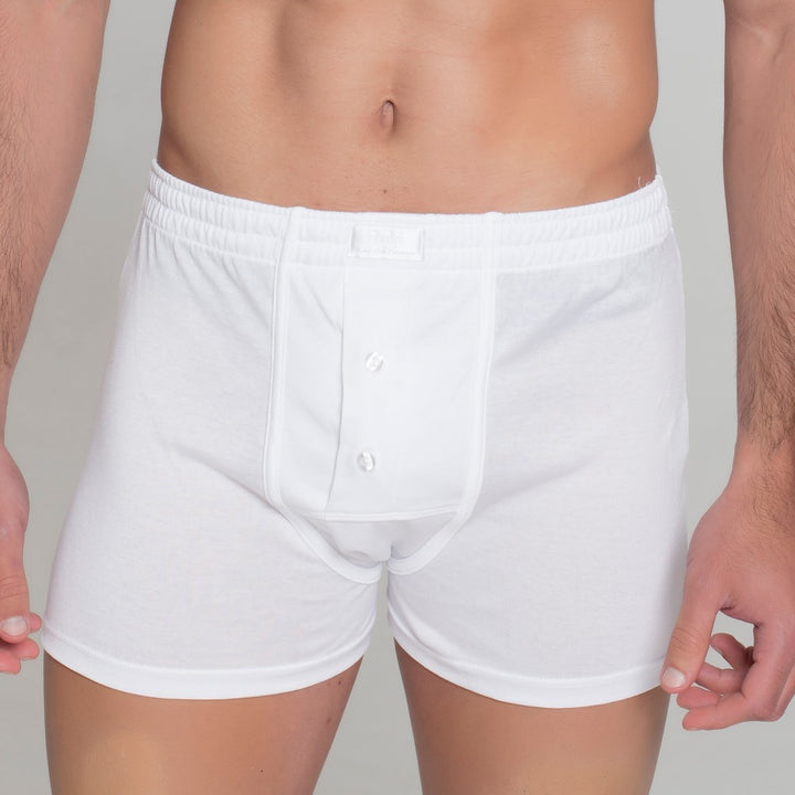 5076 BÓXER ABIERTO PIEZA. HILO DE ESCOCIA 000-Blanco