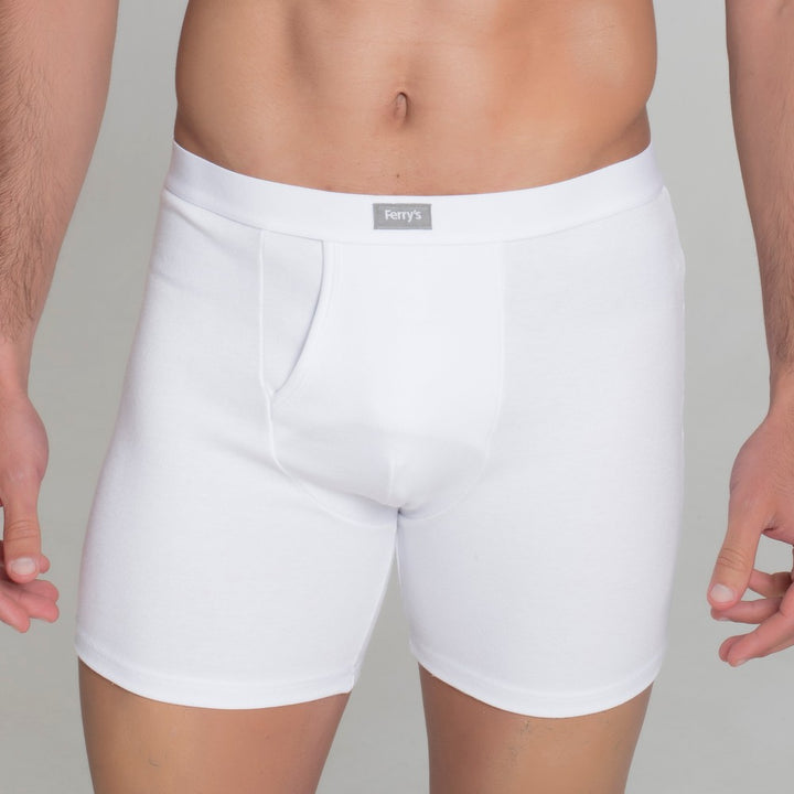 9458 BÓXER ABIERTO TEJIDO INVIERNO 000-Blanco