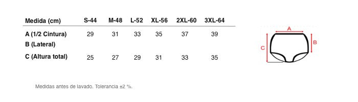 Medidas reales de 5623b BRAGA ALTA BLONDA FLORES
