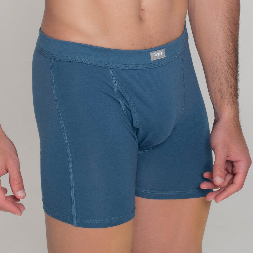 5068b BÓXER ABIERTO LISO 314-Azul Índigo 2XL-64