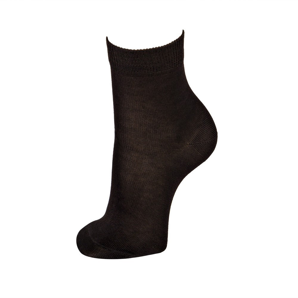 4114 CALCETÍN TOBILLERO HILO DE ESCOCIA 058-Marrón