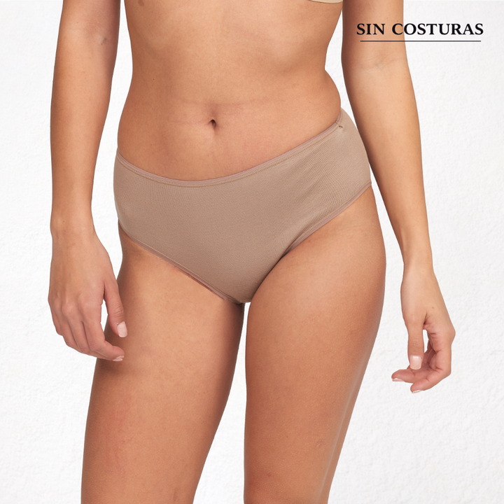 5747 BRAGA BÁSICA SIN COSTURAS 405-Visón