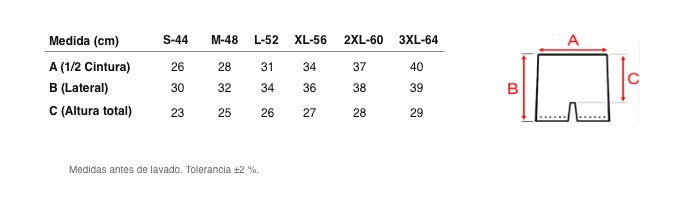 Medidas reales de 5751b BRAGA ANTI-ROCES ELÁSTICA