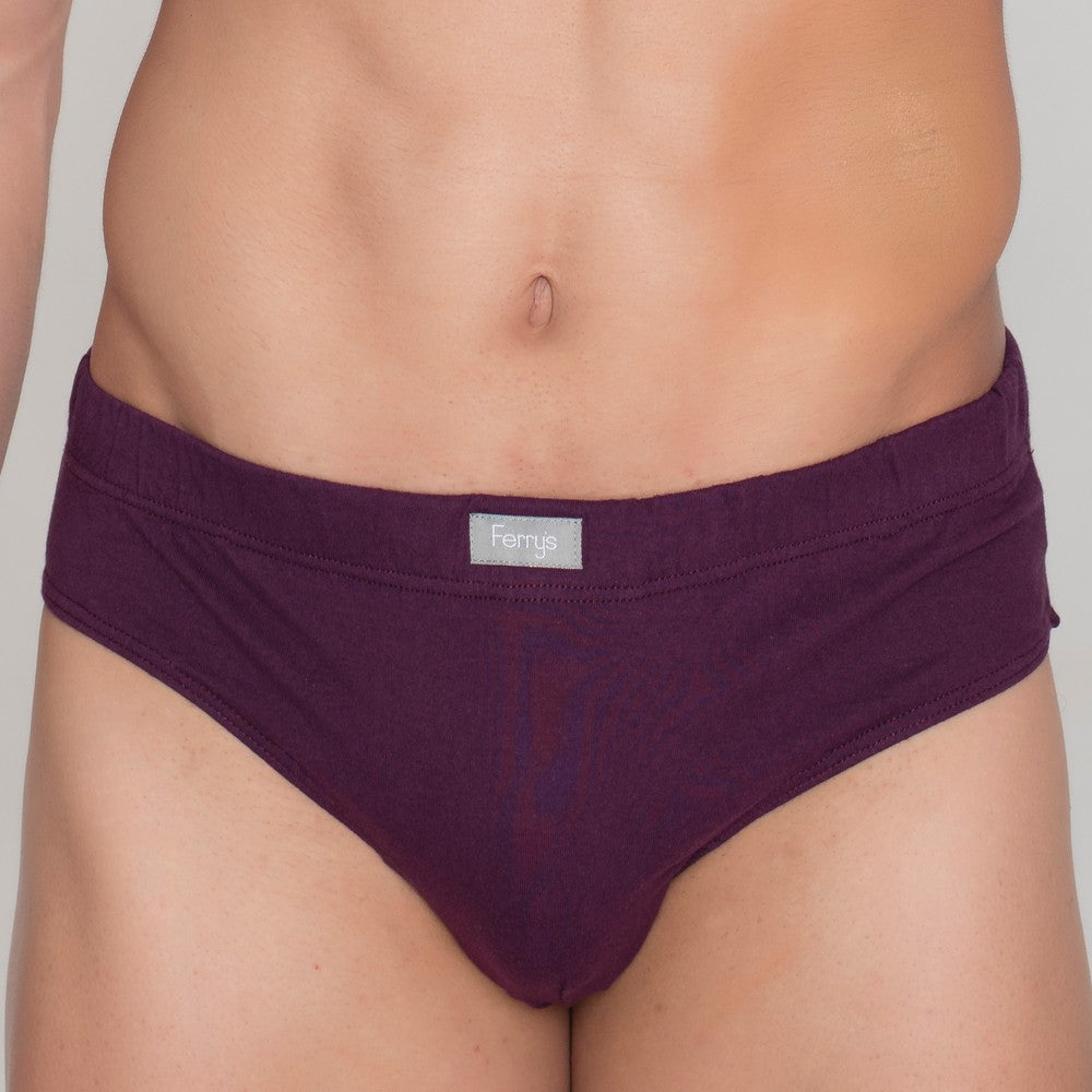 5406 SLIP CERRADO CON CINTURA ELÁSTICA 746-Granate