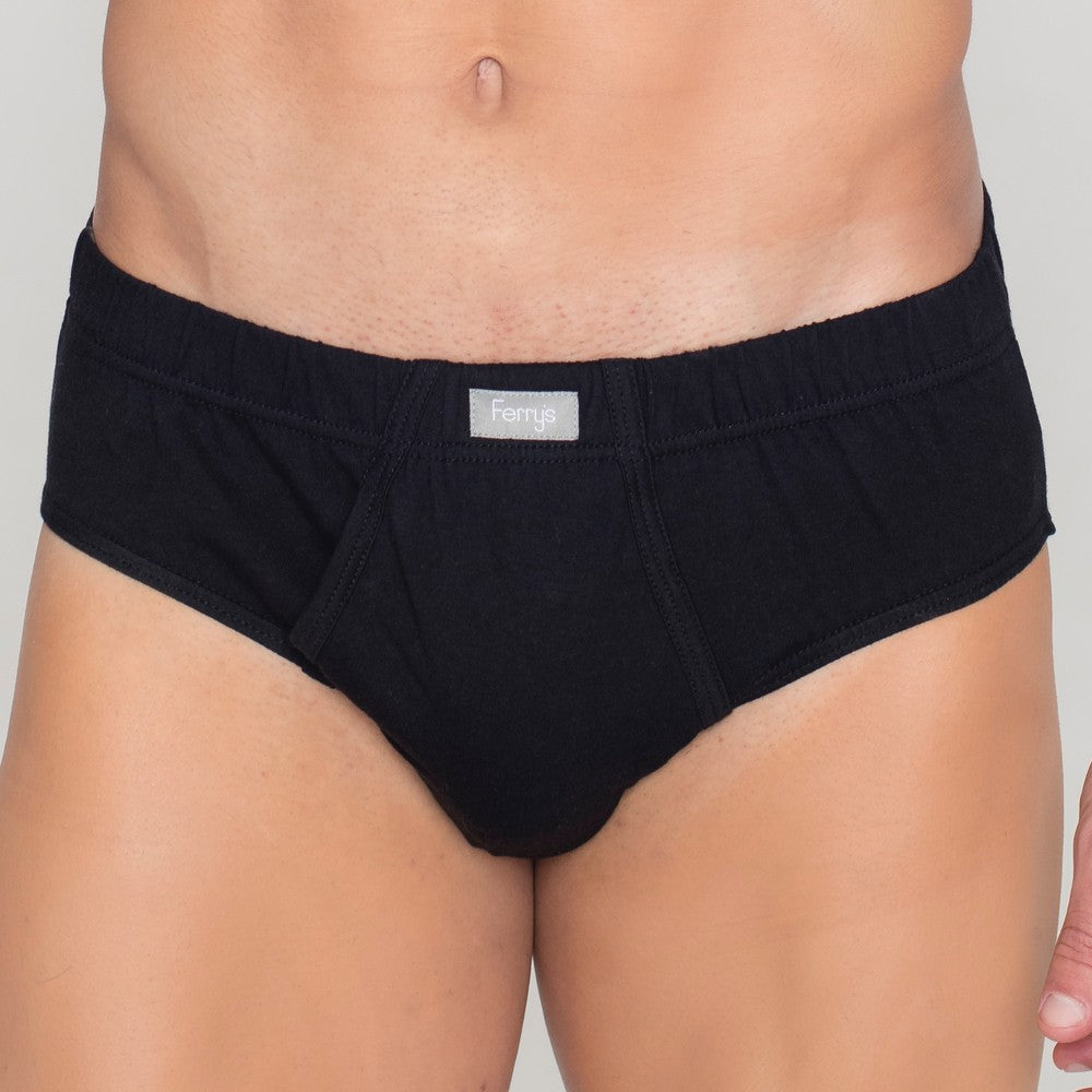 5407 SLIP ABIERTO CINTURA ELÁSTICA 009-Negro