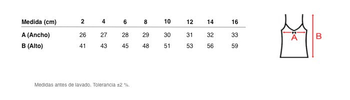 Medidas reales de 5818 CHAIN ​​STRAP SHIRT