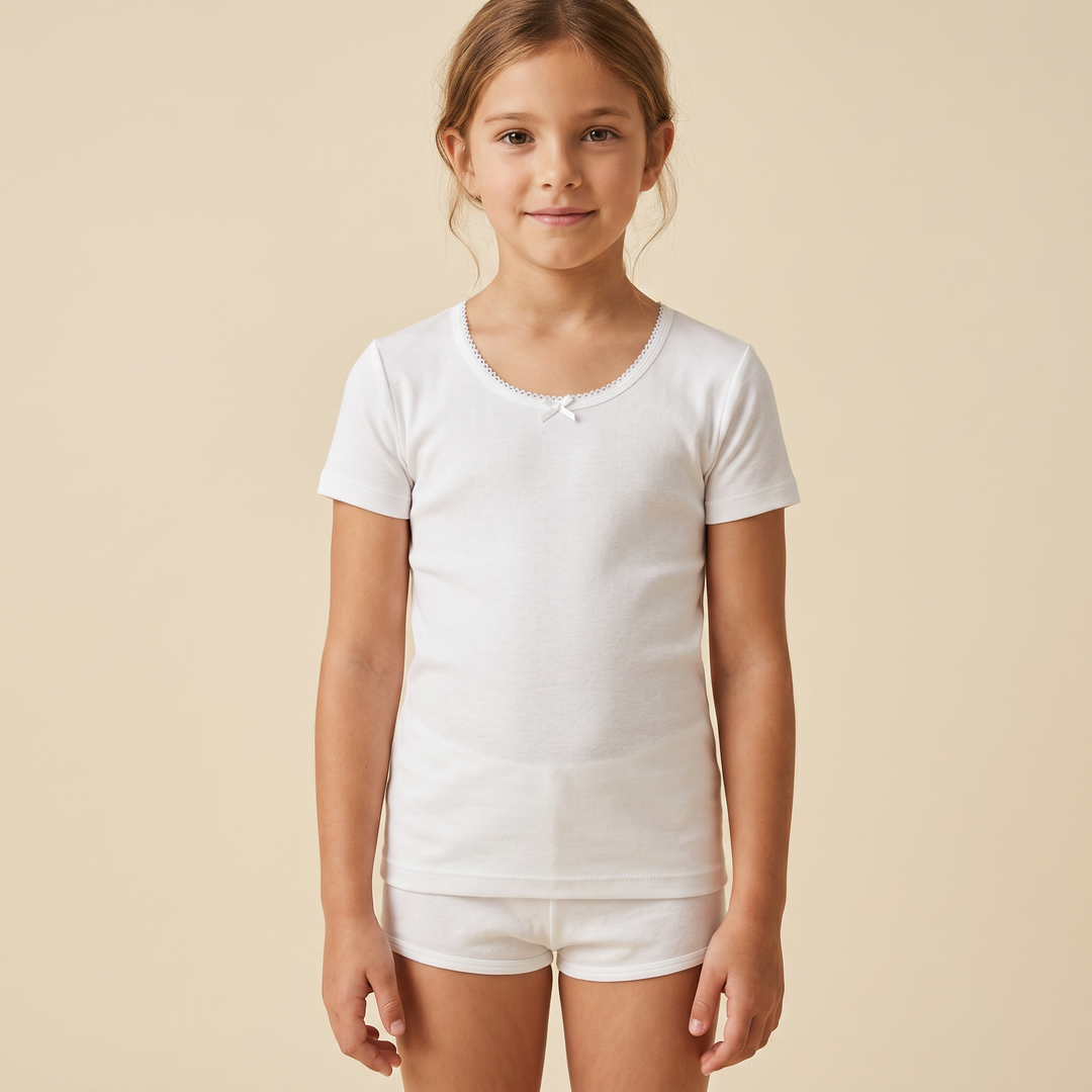 5821 CAMISETA MANGA CORTA ADAPTABLE CON LACITO