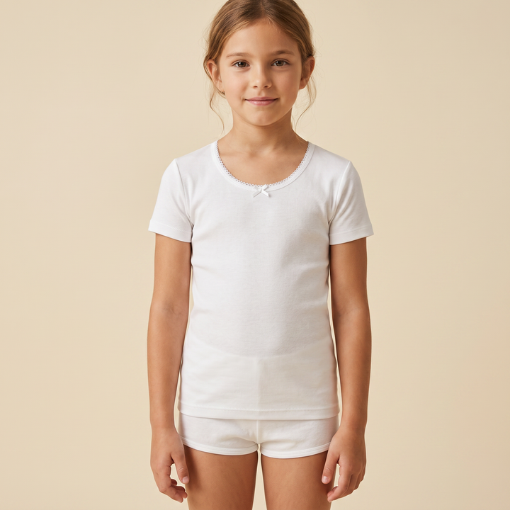 5821 CAMISETA MANGA CORTA ADAPTABLE CON LACITO
