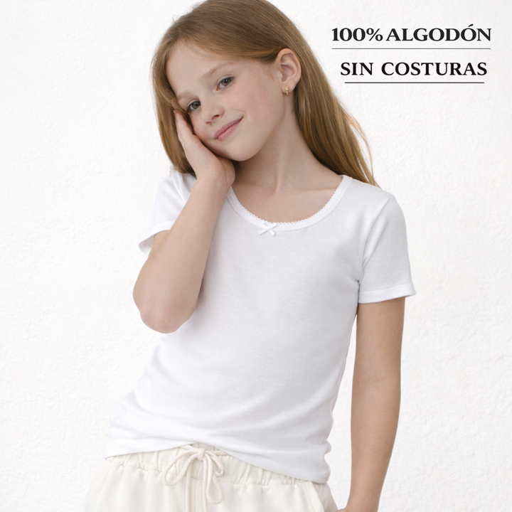 5823 CAMISETA MANGA CORTA BÁSICA 000-Blanco
