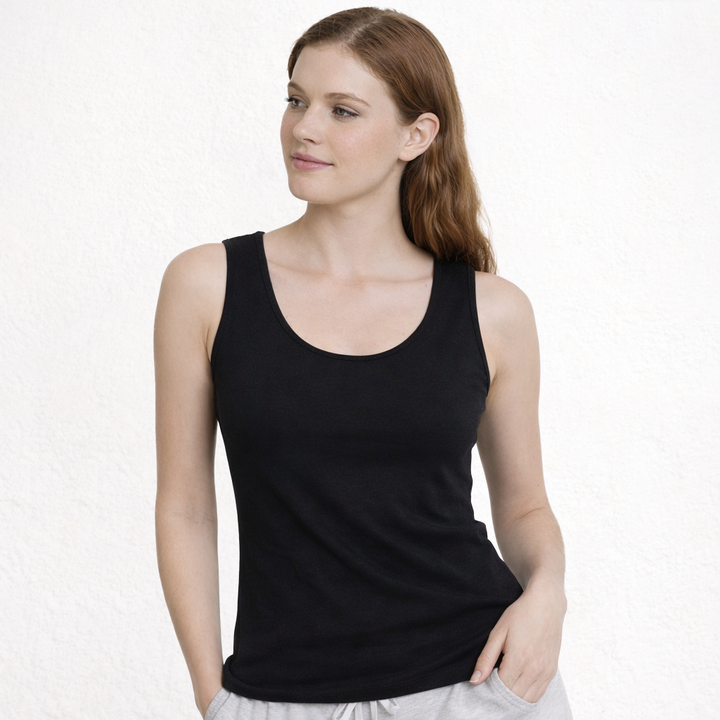 5836b CAMISETA TIRANTES ANCHOS 100% ALGODÓN ANTIALÉRGICA