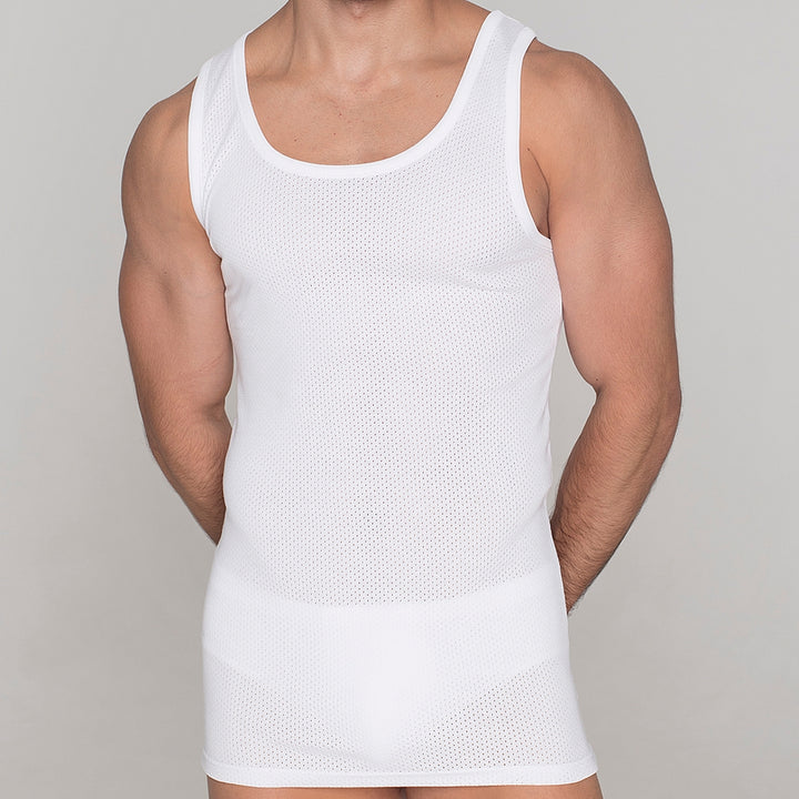 5287 CAMISETA TIRANTES CALADA HILO DE ESCOCIA