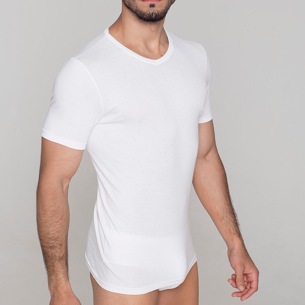 5293 CAMISETA MANGA CORTA ADAPTABLE CUELLO PICO