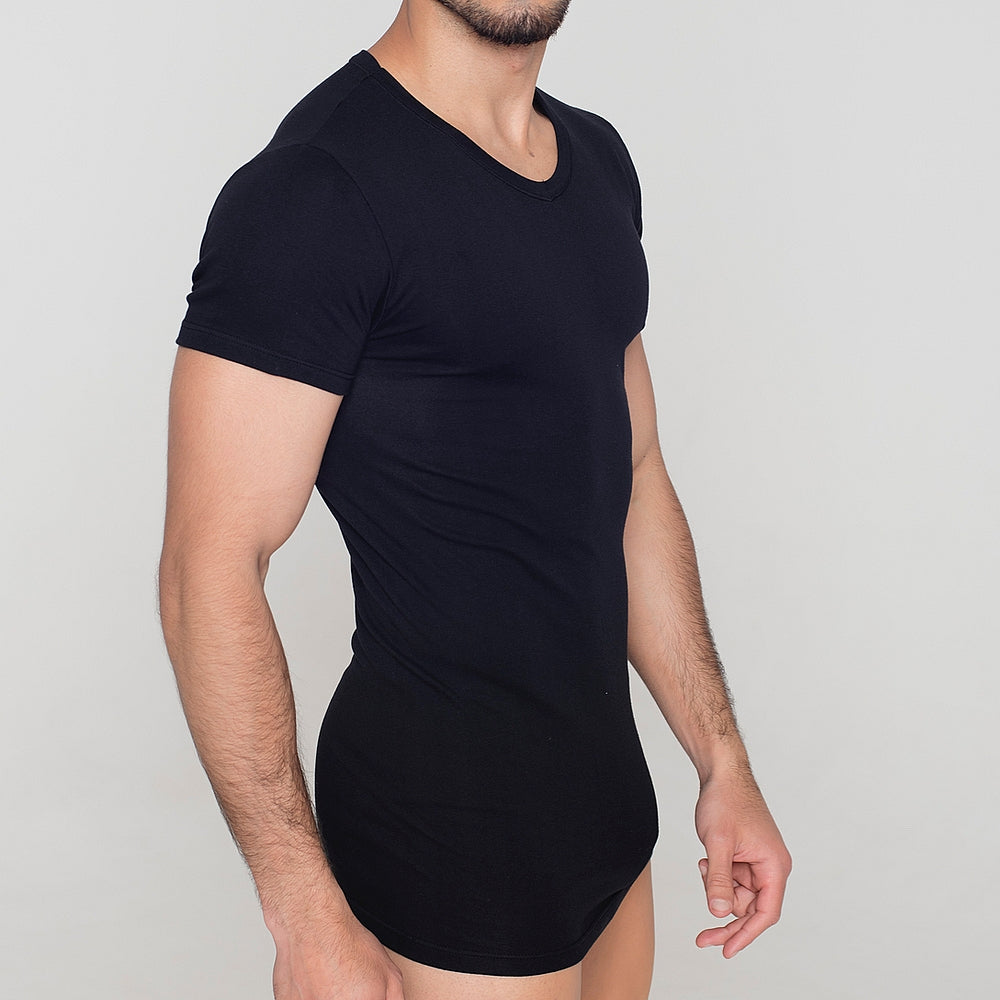 5203 CAMISETA MANGA CORTA ELÁSTICA CUELLO PICO