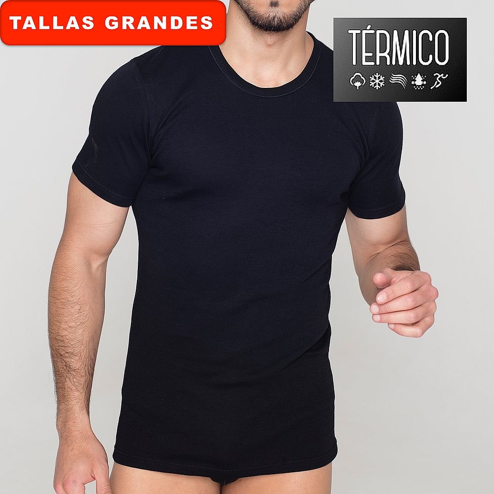 9252b CAMISETA MANGA CORTA AFELPADA TÉRMICA