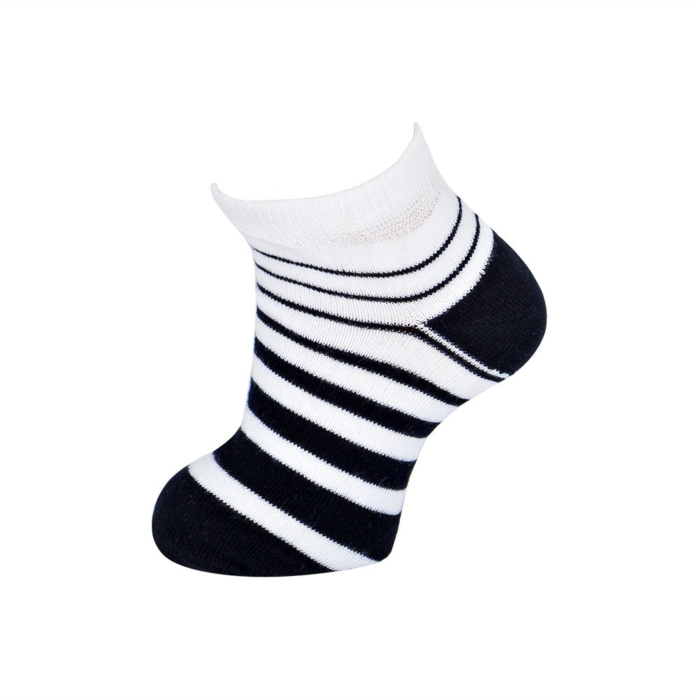 4176 CALCETÍN INVISIBLE MIL RAYAS 039-Blanco-Marino