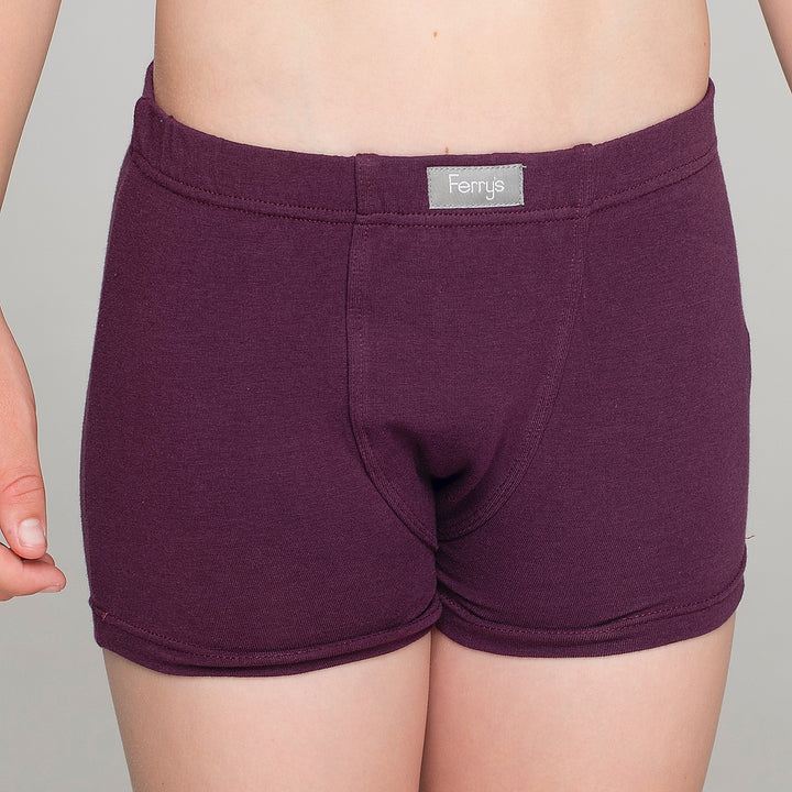 5321 BÓXER CERRADO LISO ADAPTABLE 746-Granate