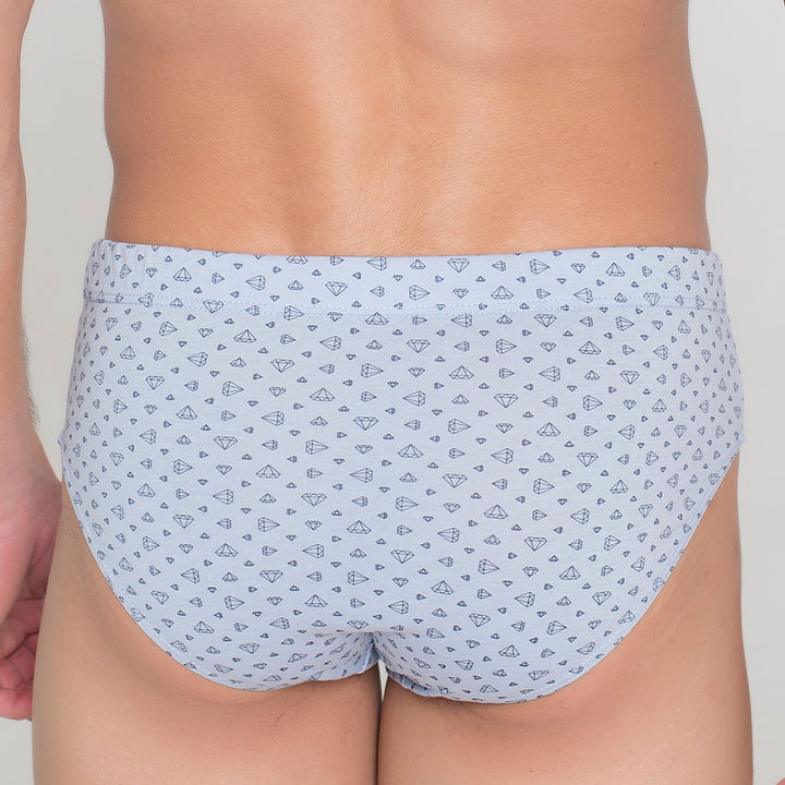 413 PACK DE 3 SLIPS CERRADOS ESTAMPADOS Y LISO AZUL