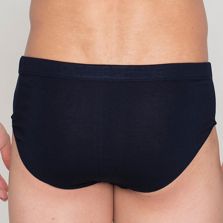 413b PACK DE 3 SLIPS CERRADOS ESTAMPADOS Y LISO AZUL