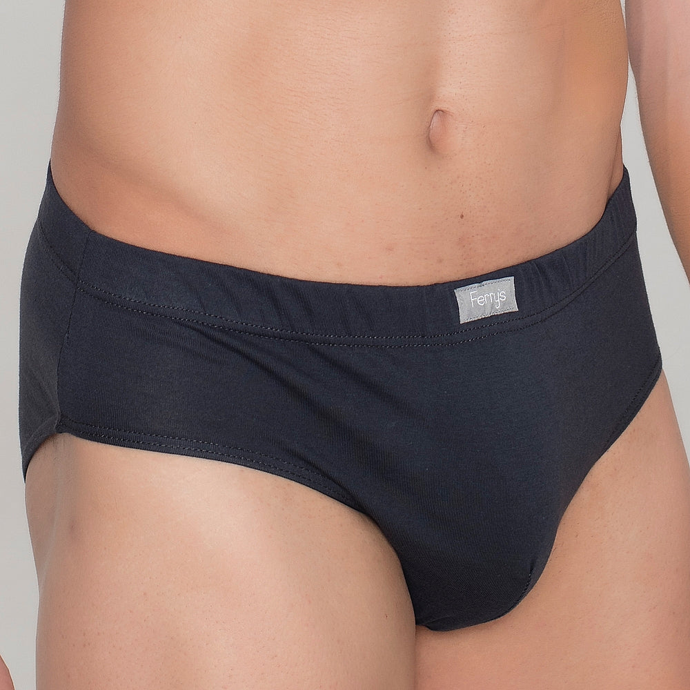 414b PACK DE 3 SLIPS CERRADOS ESTAMPADOS Y LISO GRIS