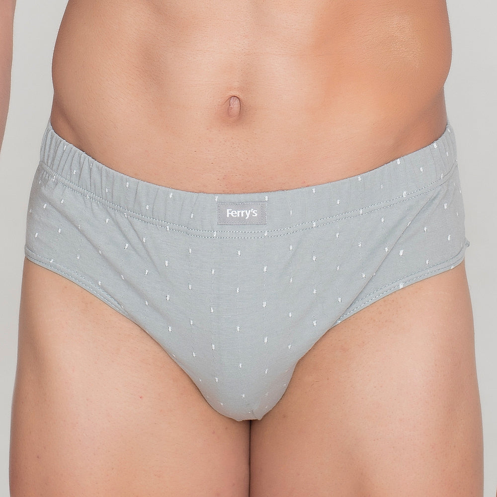 5491 SLIP CERRADO BORDADO TOPOS 094-Gris