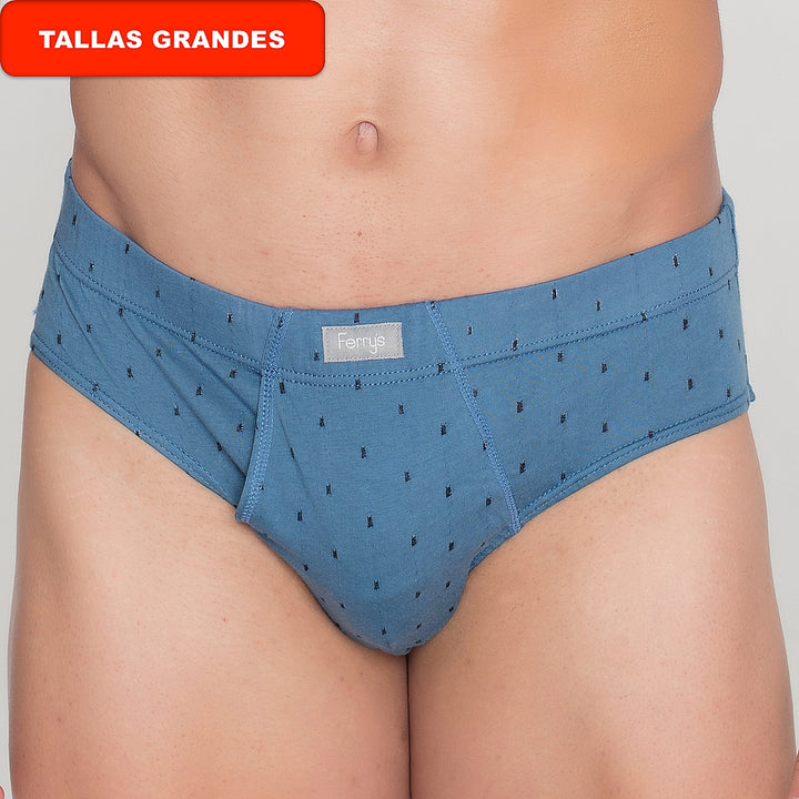 5492b SLIP ABIERTO BORDADO TOPOS 292-Azul