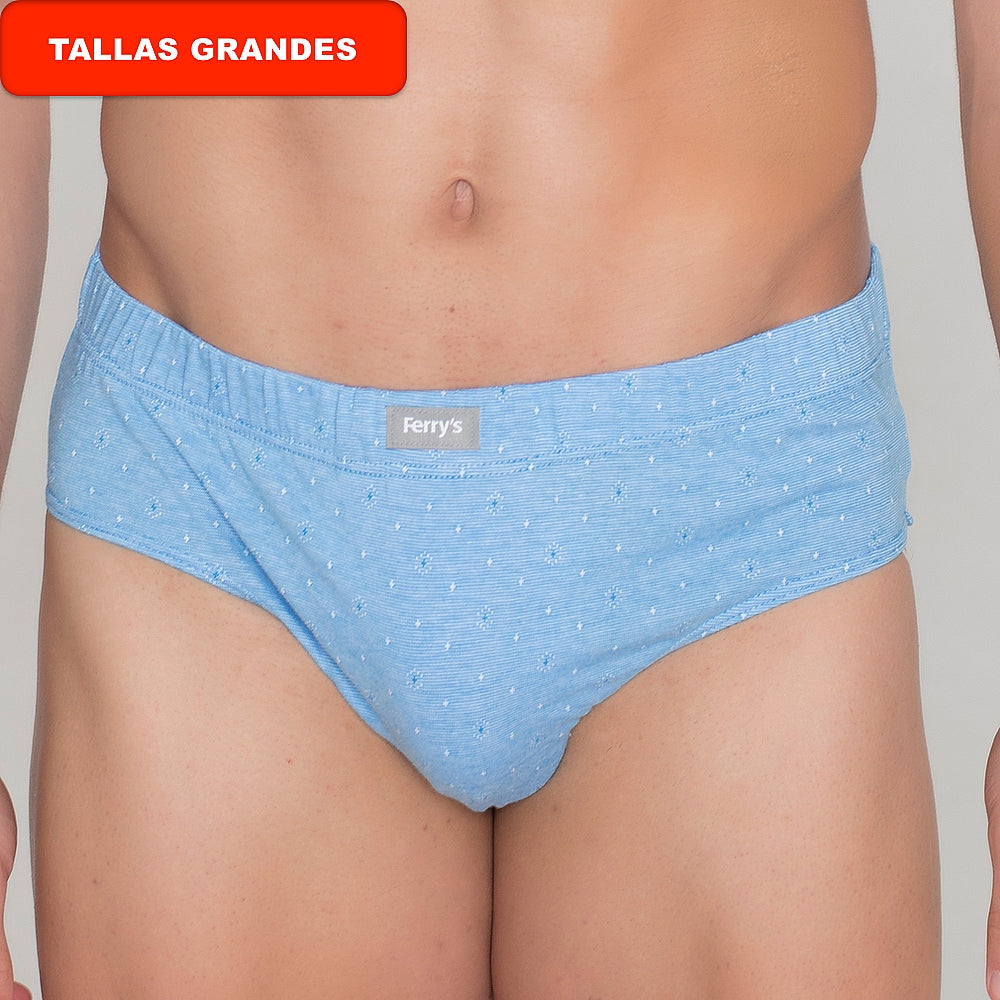 5495b SLIP CERRADO BORDADO PICAS 213-Azul 2XL-64