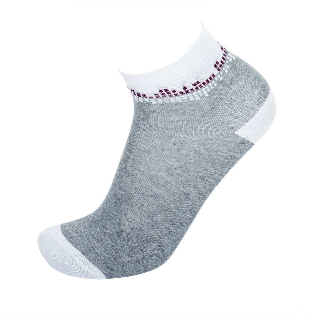 4584 CALCETÍN TOBILLERO CITY 129-Gris Vigoré-Blanco
