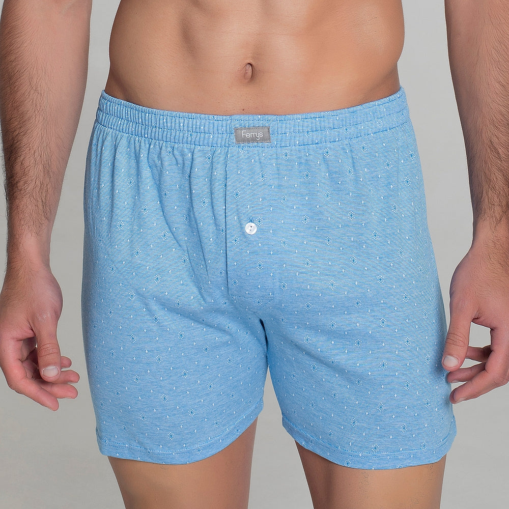 5096b BÓXER ABIERTO BOTÓN BORDADO PICAS 213-Azul 2XL-64