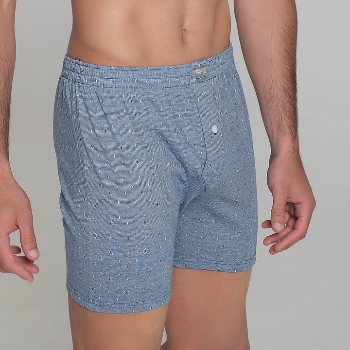 5096b BÓXER ABIERTO BOTÓN BORDADO PICAS