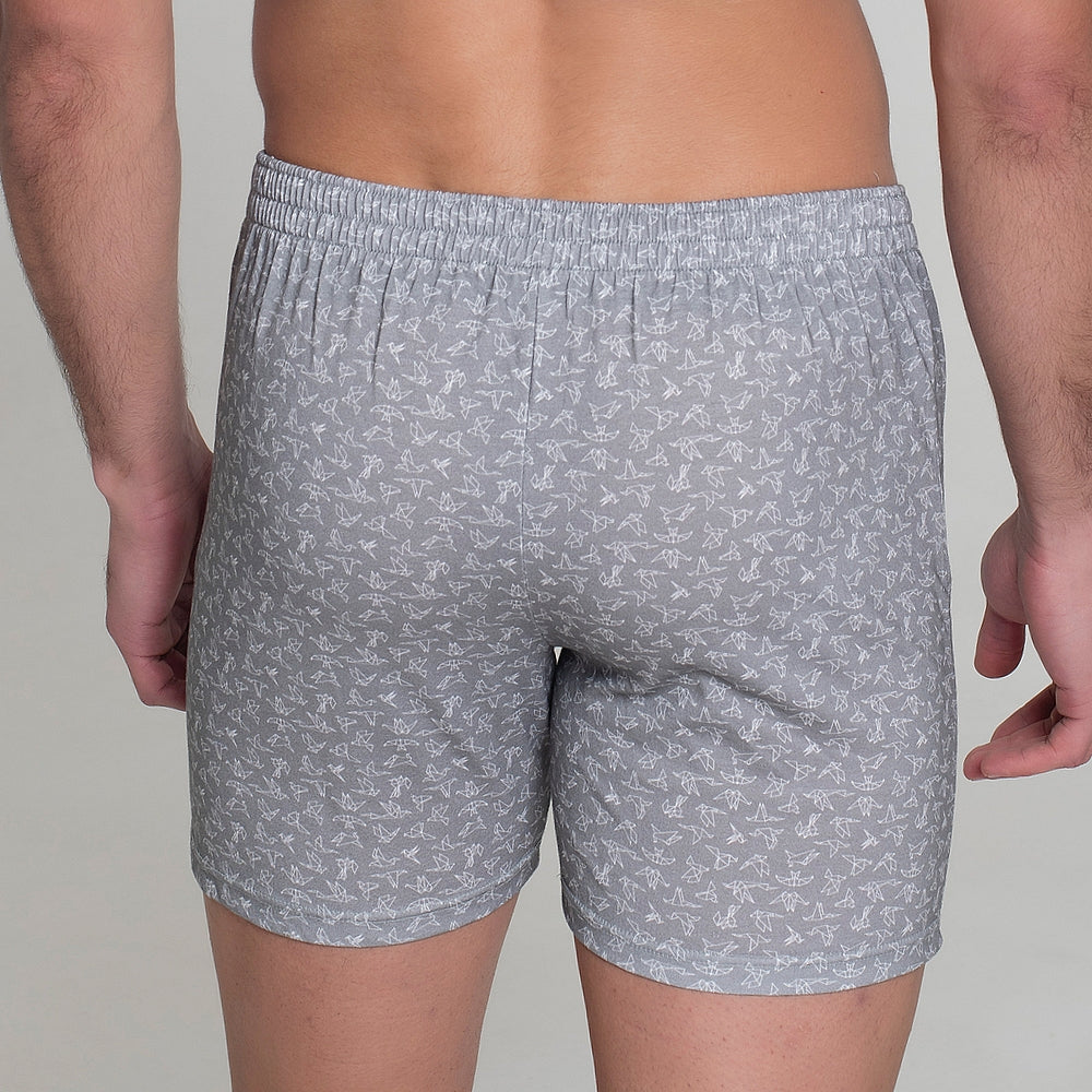 412 PACK 2 BÓXERS ESTAMPADOS GRIS