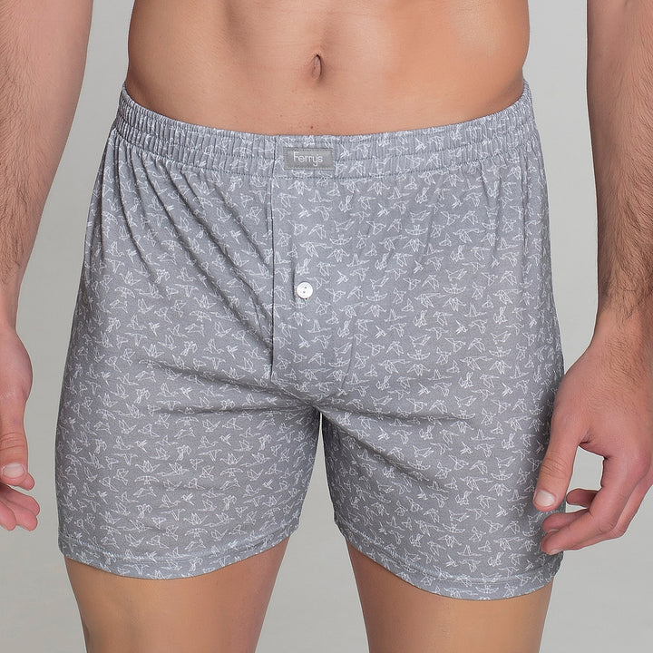 412b PACK 2 BÓXERS ESTAMPADOS GRIS