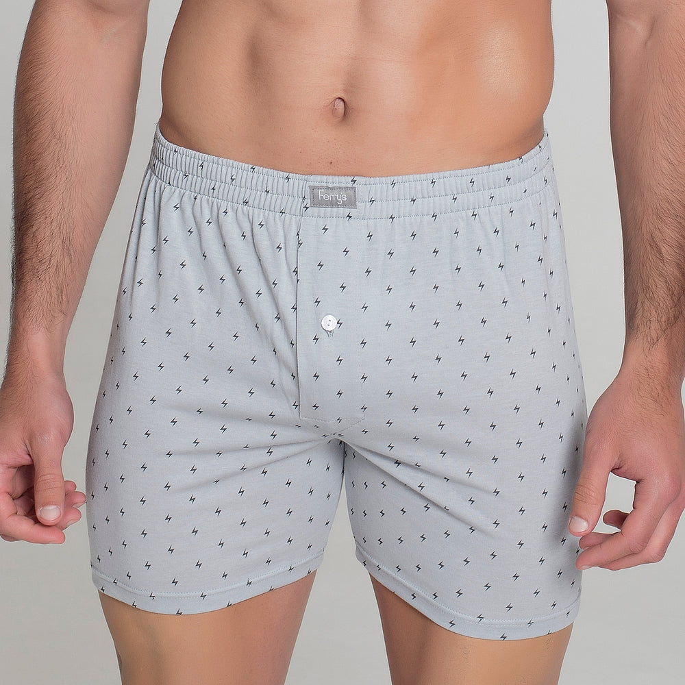 412b PACK 2 BÓXERS ESTAMPADOS GRIS