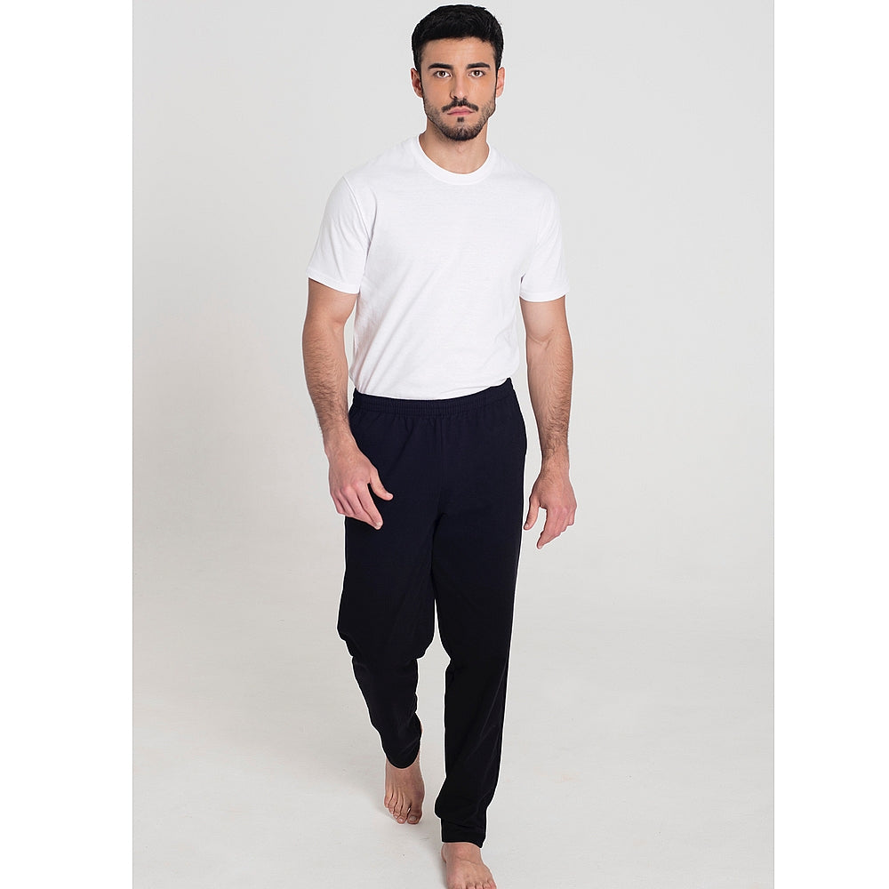 7480 PANTALÓN ALGODÓN BOLSILLOS Y CORDÓN 009-Negro