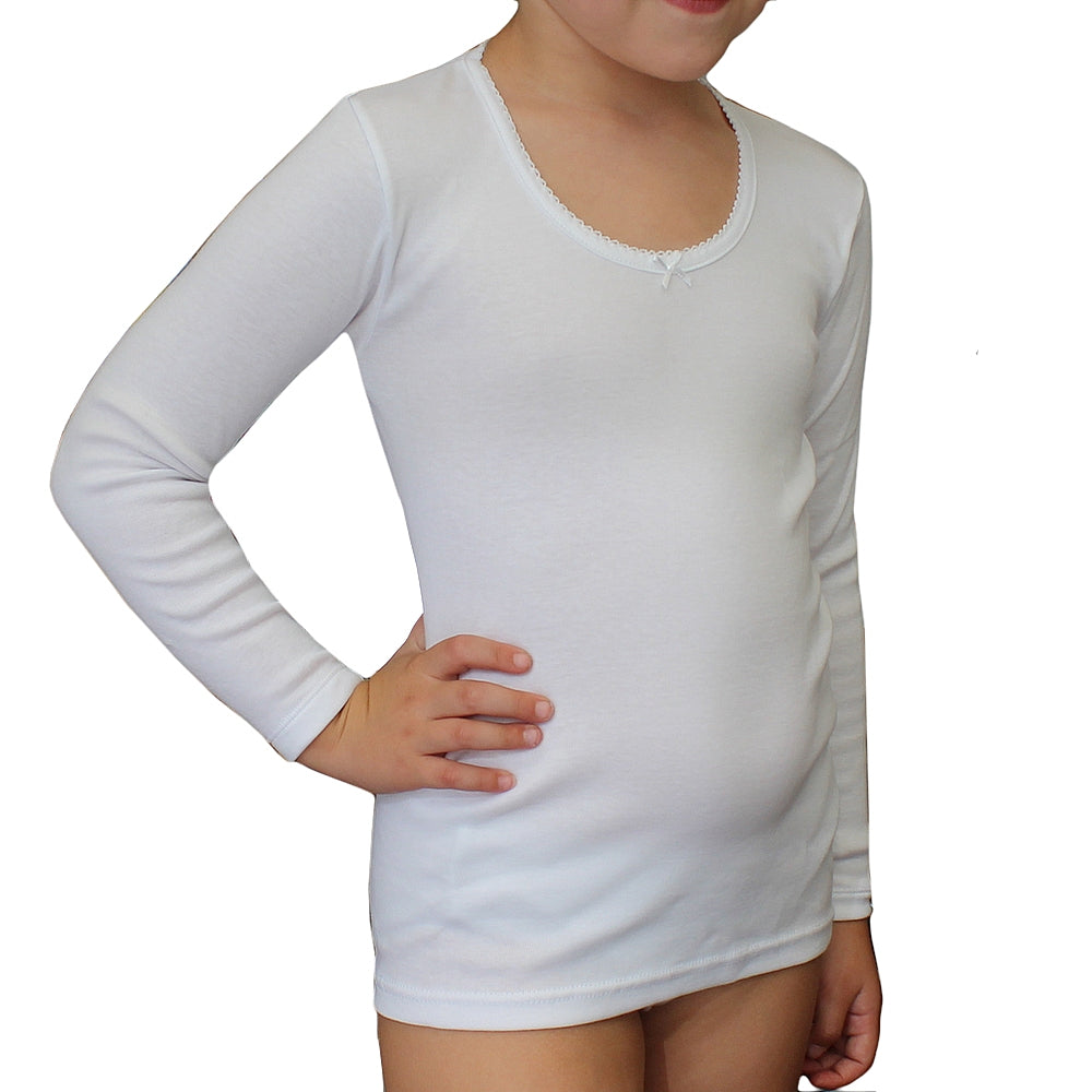 5824 CAMISETA MANGA LARGA BÁSICA 000-Blanco