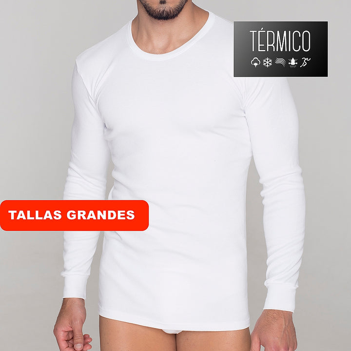 9253b CAMISETA MANGA LARGA AFELPADA TÉRMICA