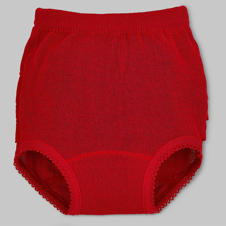 2504 CUBREPAÑAL VOLANTES PERLÉ 076-Rojo