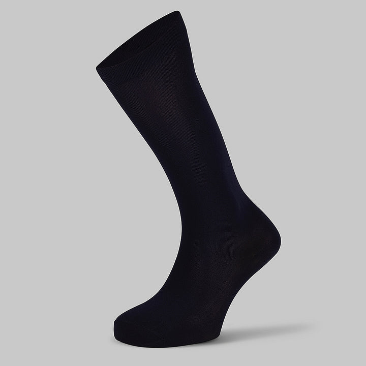 4441 CALCETINES ALTOS LISOS MICROFIBRA 039-Marino Única