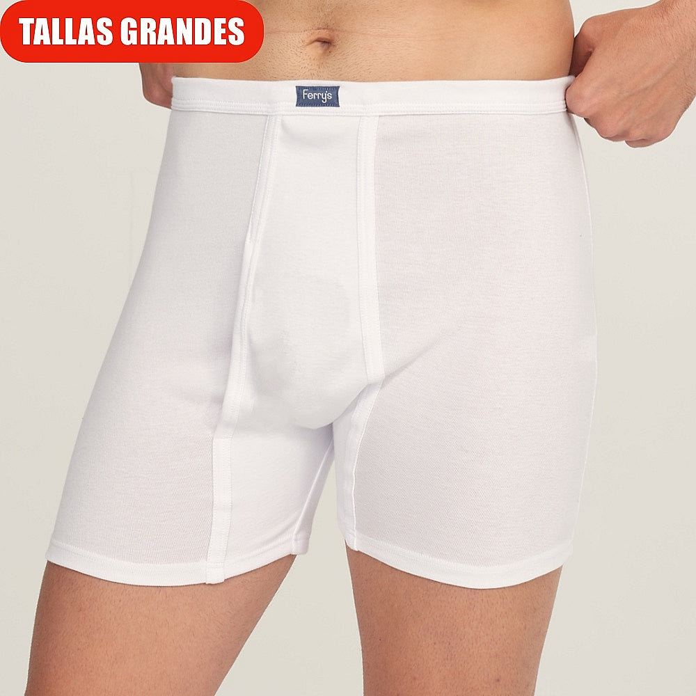 5077b BÓXER ABIERTO CLÁSICO CANALÉ 000-Blanco 2XL-64