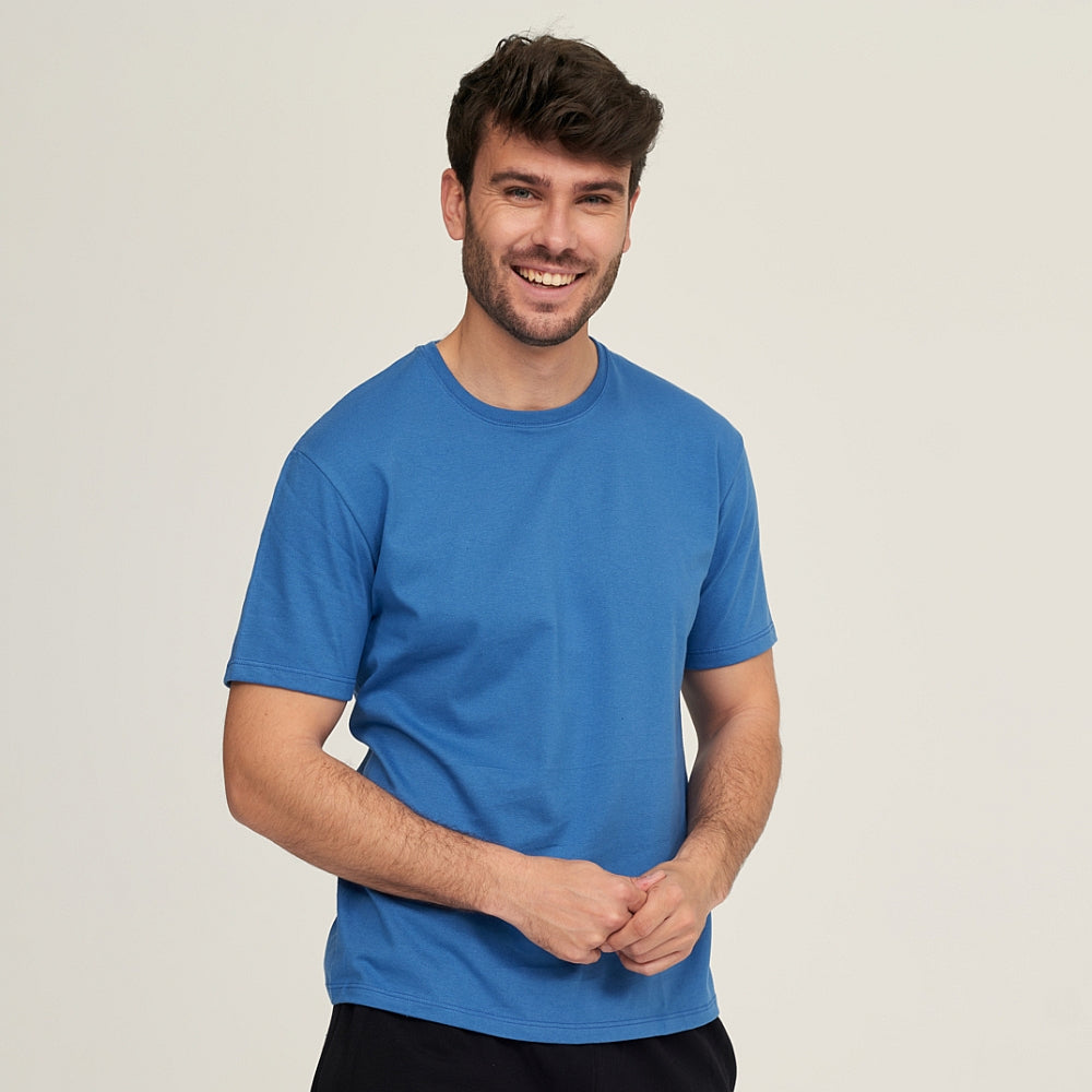 7300 CAMISETA MANGA CORTA BÁSICA 212-Azulina