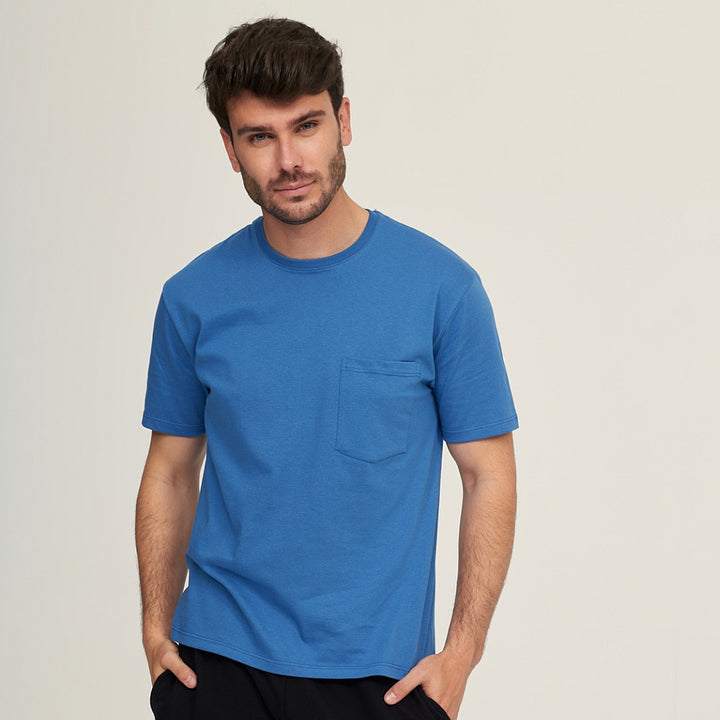 7335b CAMISETA MANGA CORTA CON BOLSILLO 212-Azulina 2XL-64