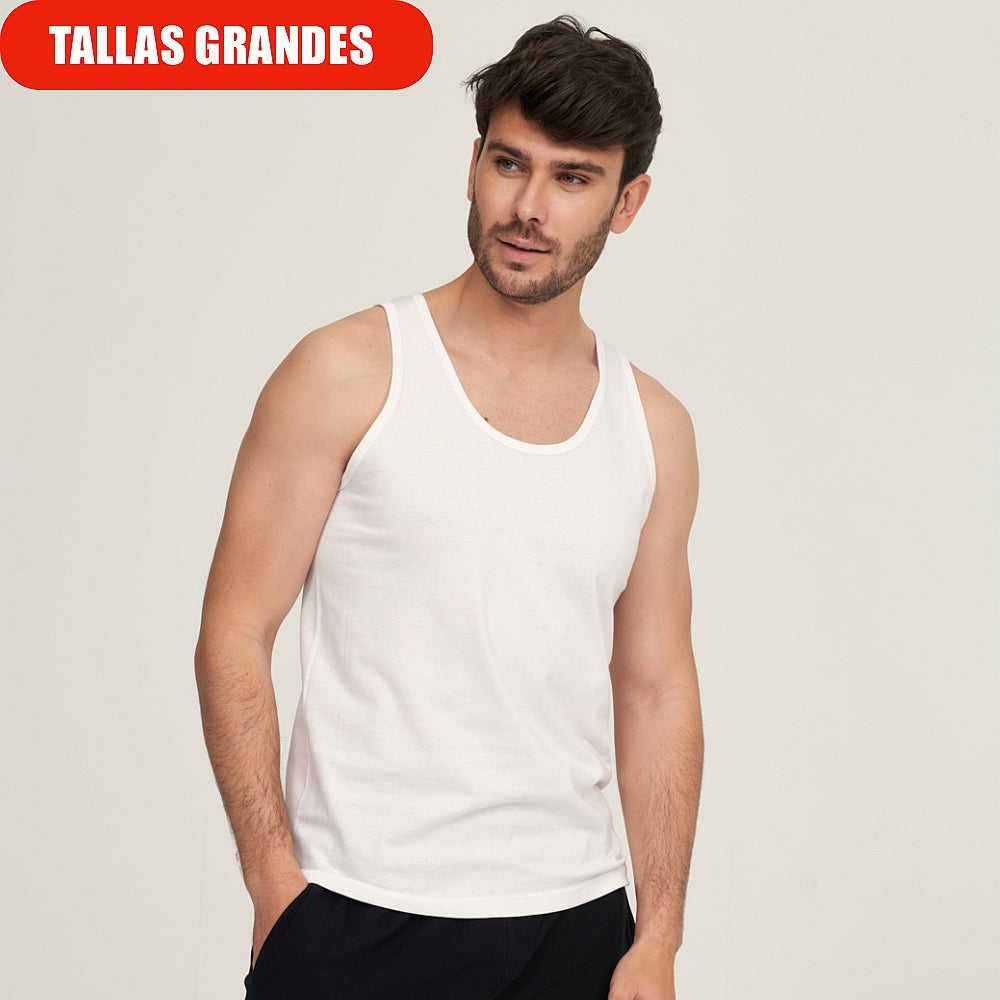 7337b CAMISETA TIRANTES 000-Blanco 2XL-64