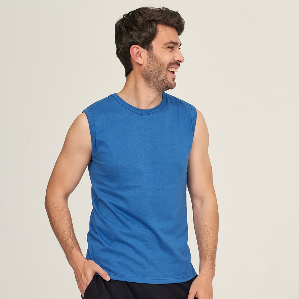 7565 CAMISETA SIN MANGAS NATURAL 212-Azulina