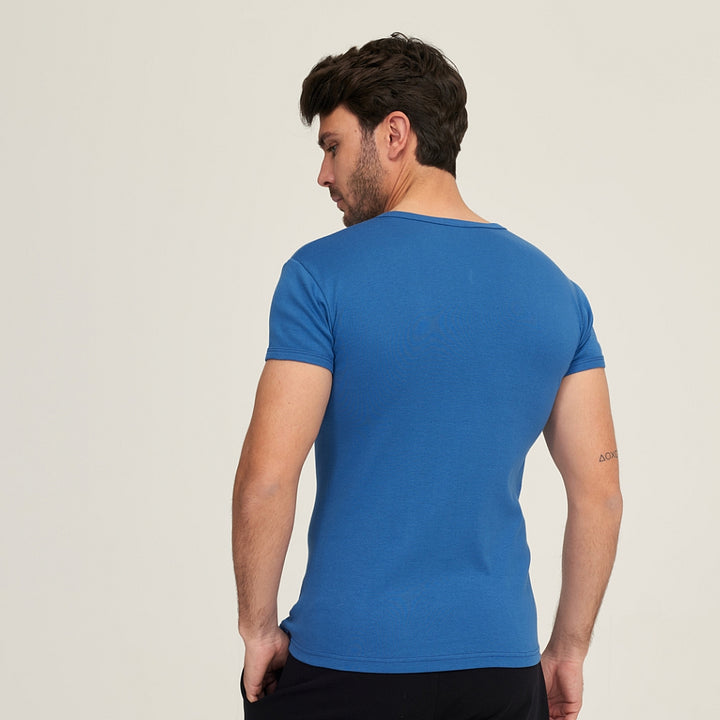 7562 CAMISETA MANGA CORTA CUELLO PICO