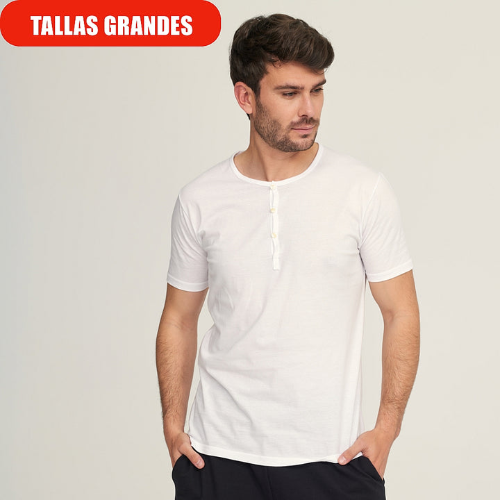 7309b CAMISETA PANADERA MANGA CORTA BOTONES 000-Blanco 2XL-64