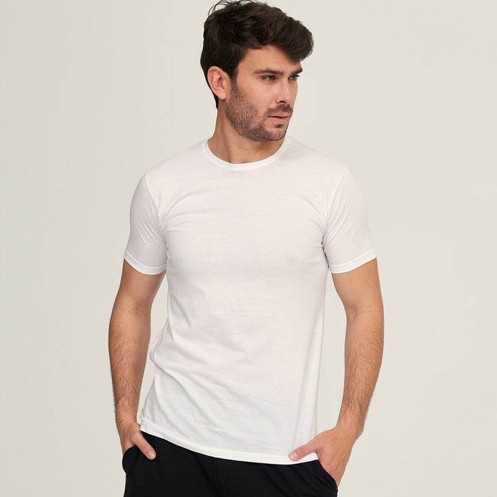 7516b CAMISETA MANGA CORTA TEJIDO FINO 000-Blanco 2XL-64